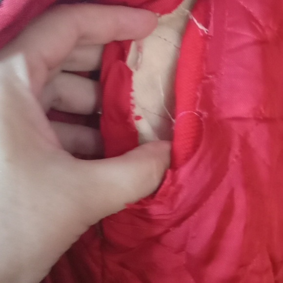 Eskimo style hooded vintage red winter jacket size large - Picture 8 of 11